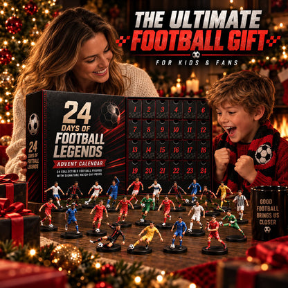 🎅50% Off Christmas Pre-Sale🔥 24 Days of Football Legends Advent Calendar | 24 Collectible Player Figures