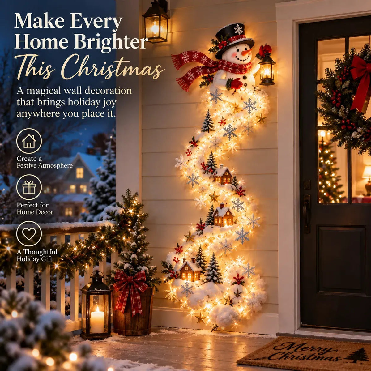 📢Limited-time offer 50%✨ Christmas Magic Trail Wall Light - A Little Christmas Magic, Right on Your Wall