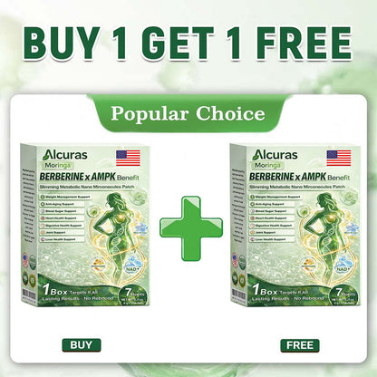 🔥Alcuras® Moringa × Berberine × AMPK 8-Benefit Slimming & Metabolic Nano Microneedle Patch 🇺🇸  Just once a day · Visible changes in 7 days  ✅ For obesity, loose skin, diabetes, sleep apnea, joint issues, and more