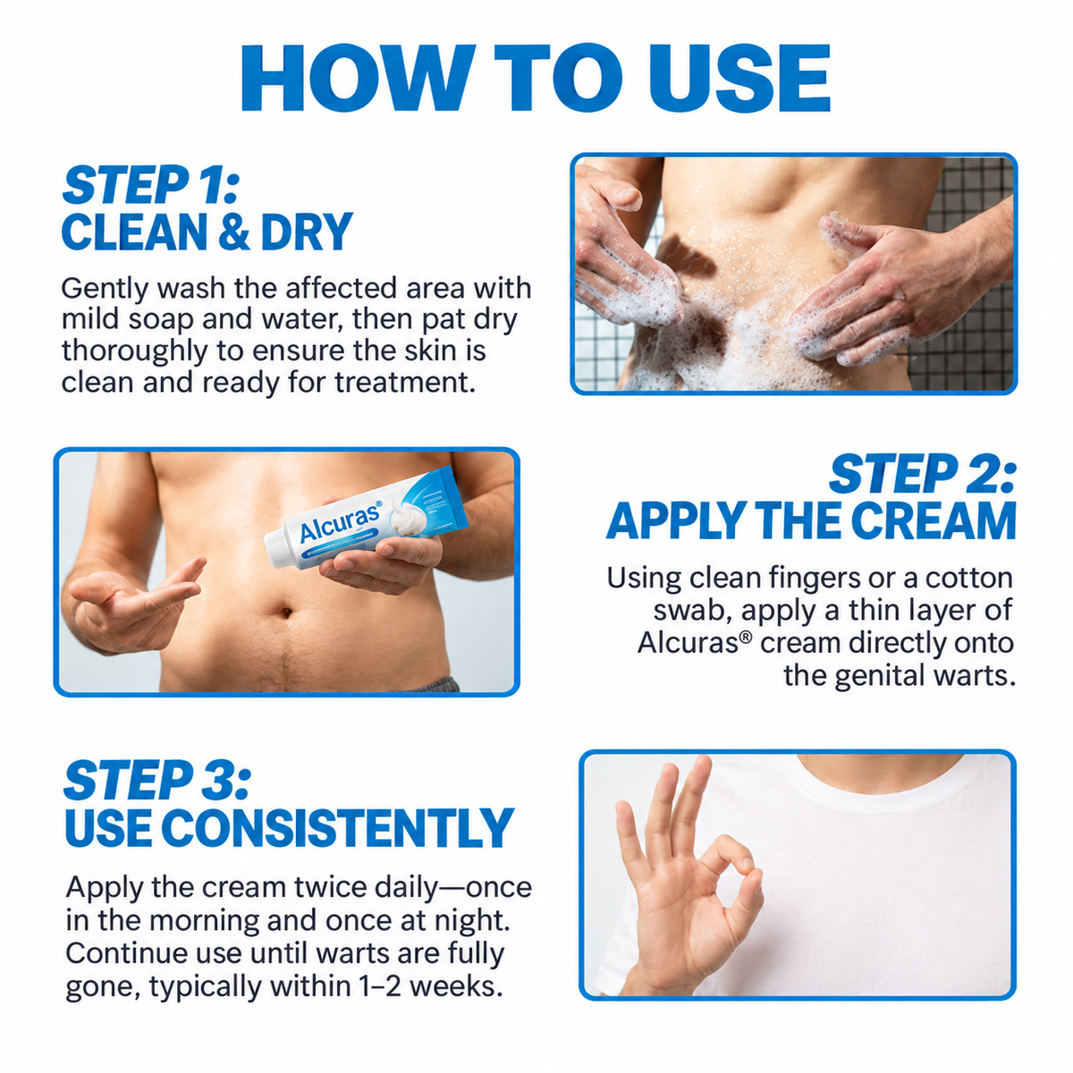 Alcuras® HPV Genital Warts Relief Cream