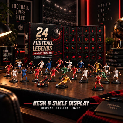 🎅50% Off Christmas Pre-Sale🔥 24 Days of Football Legends Advent Calendar | 24 Collectible Player Figures