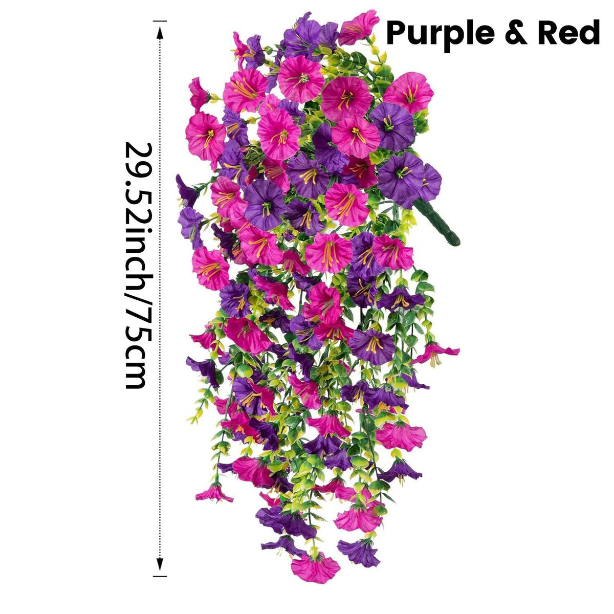 🌺 UV Resistant Hanging Artificial Morning Glory Vine 💖
