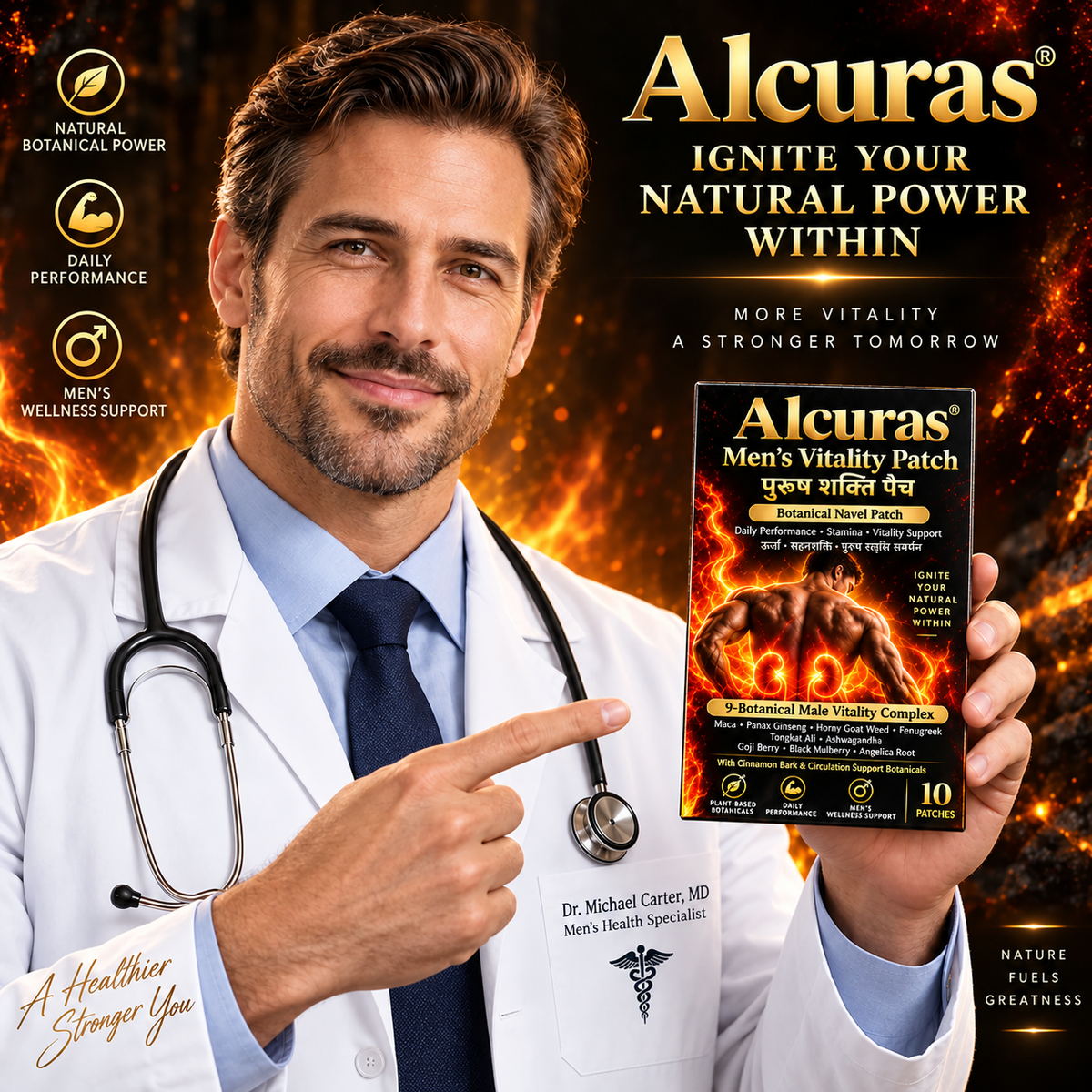 Alcuras® Men's Vitality Patch 🔥Achieve a long-lasting, firm, and strong erection at any age.