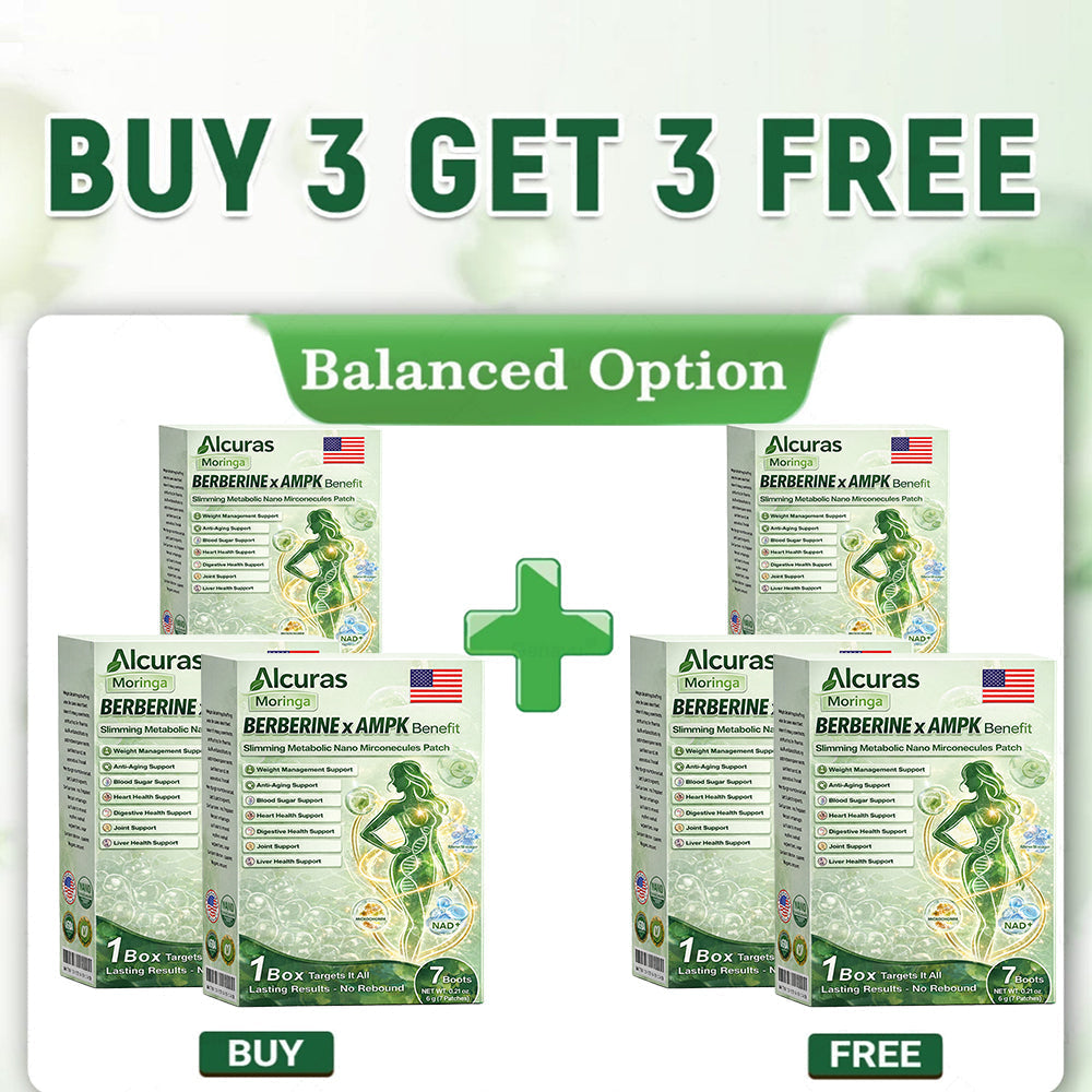 🔥Alcuras® Moringa × Berberine × AMPK 8-Benefit Slimming & Metabolic Nano Microneedle Patch 🇺🇸  Just once a day · Visible changes in 7 days  ✅ For obesity, loose skin, diabetes, sleep apnea, joint issues, and more