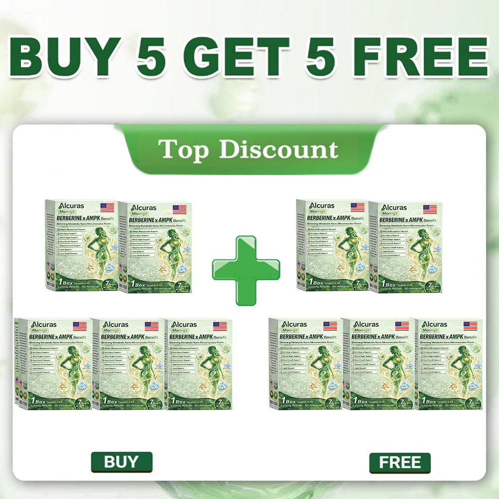 🔥Alcuras® Moringa × Berberine × AMPK 8-Benefit Slimming & Metabolic Nano Microneedle Patch 🇺🇸  Just once a day · Visible changes in 7 days  ✅ For obesity, loose skin, diabetes, sleep apnea, joint issues, and more