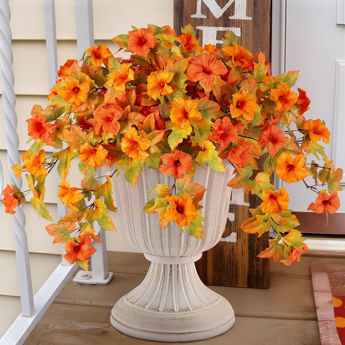 Artificial Fake Petunia Flowersfor Outdoor Decoration (2Pcs)