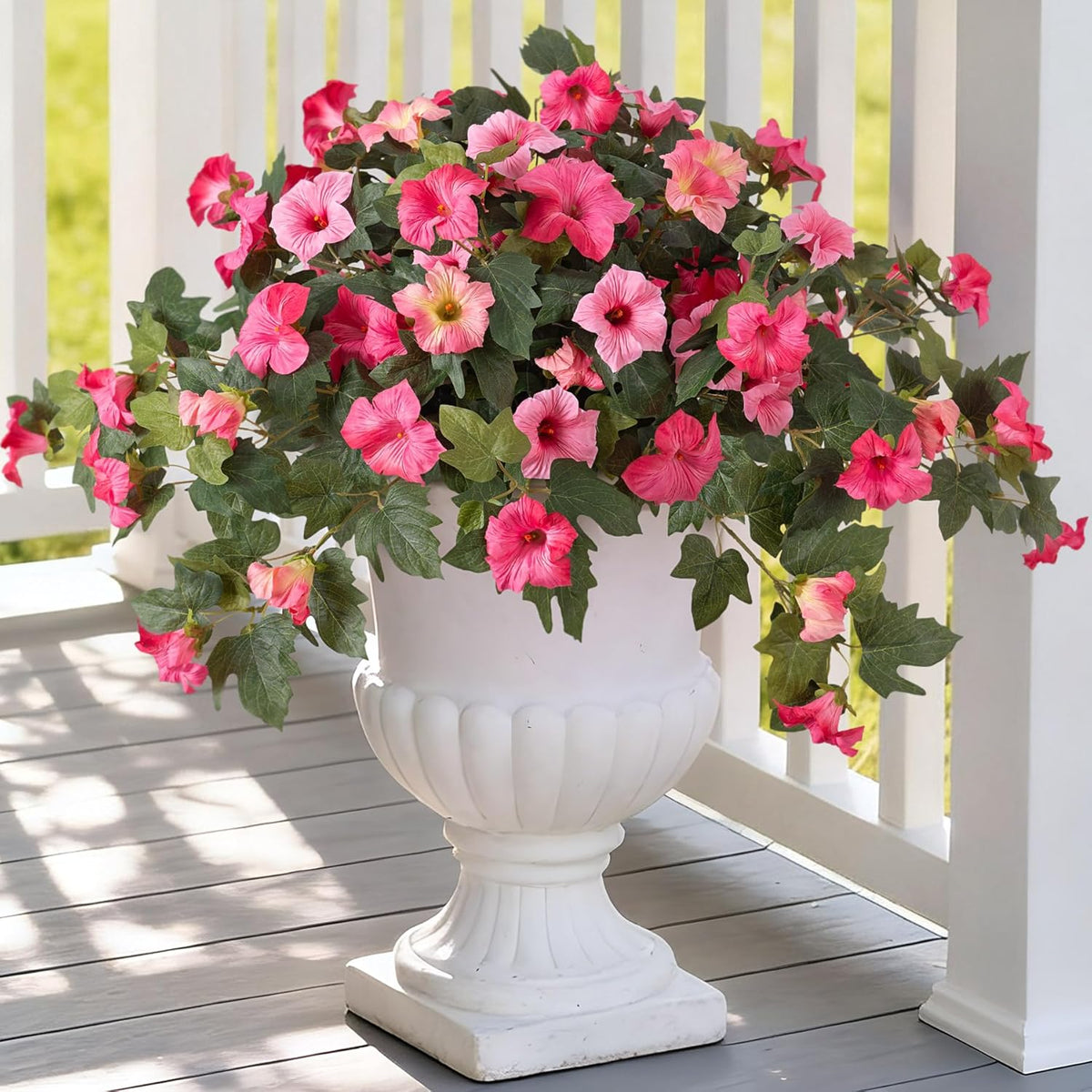Artificial Fake Petunia Flowersfor Outdoor Decoration (2Pcs)