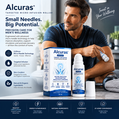 Alcuras™ 0.05mm Target-Infusion Micro-Needle Roller — Restores Tissue Health, Enhances Rigidity & Stamina, Relieves Muscle & Joint Discomfort