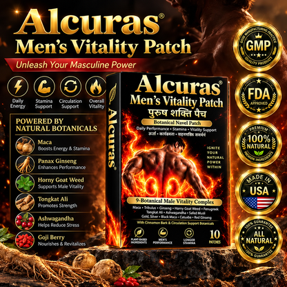 Alcuras® Men's Vitality Patch 🔥Achieve a long-lasting, firm, and strong erection at any age.