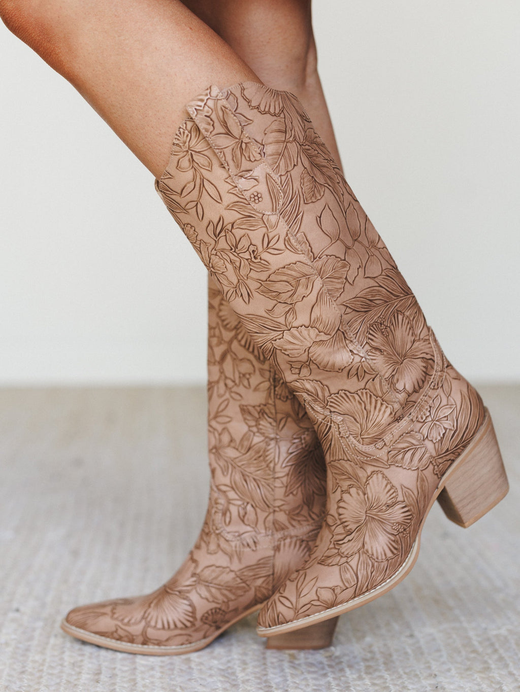 Flora Boot - Brown Floral