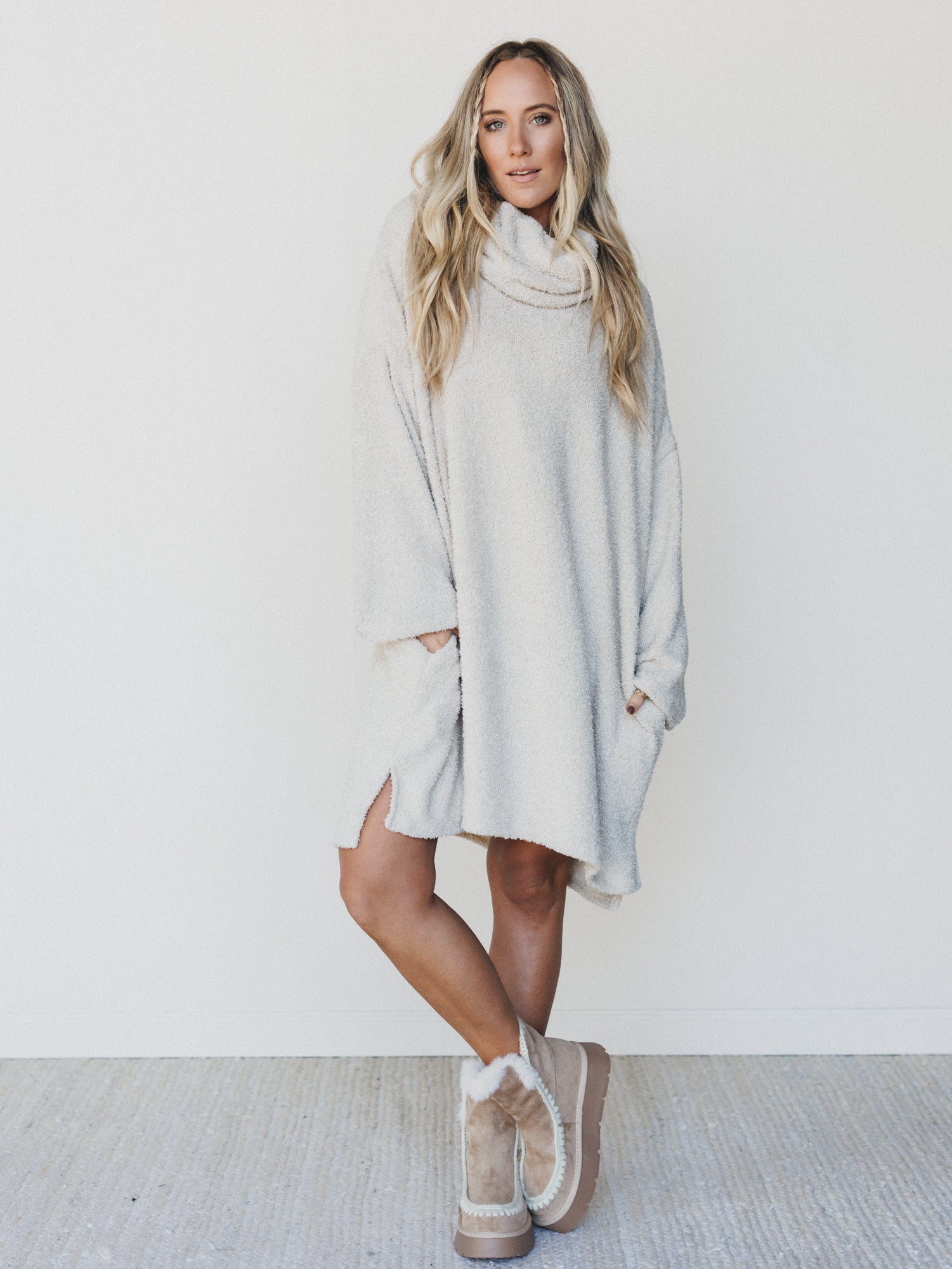 Joyce Platform Boots - Almond