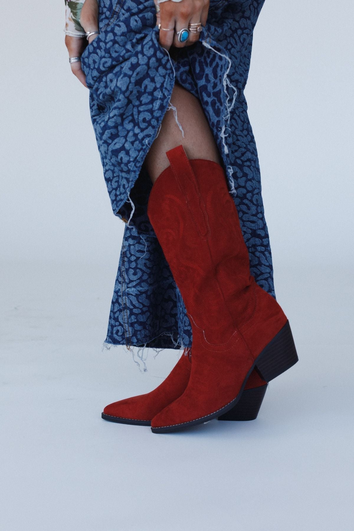 Sunset Ridge Western Boots - Red