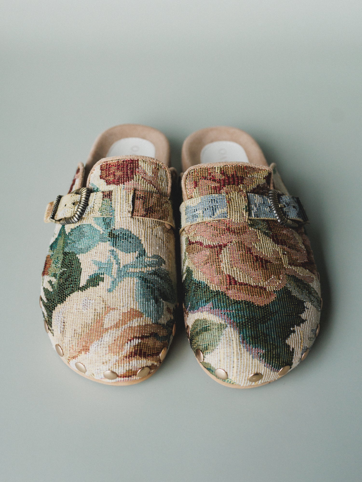 Toni Floral Slip On Mules - Floral Tapestry