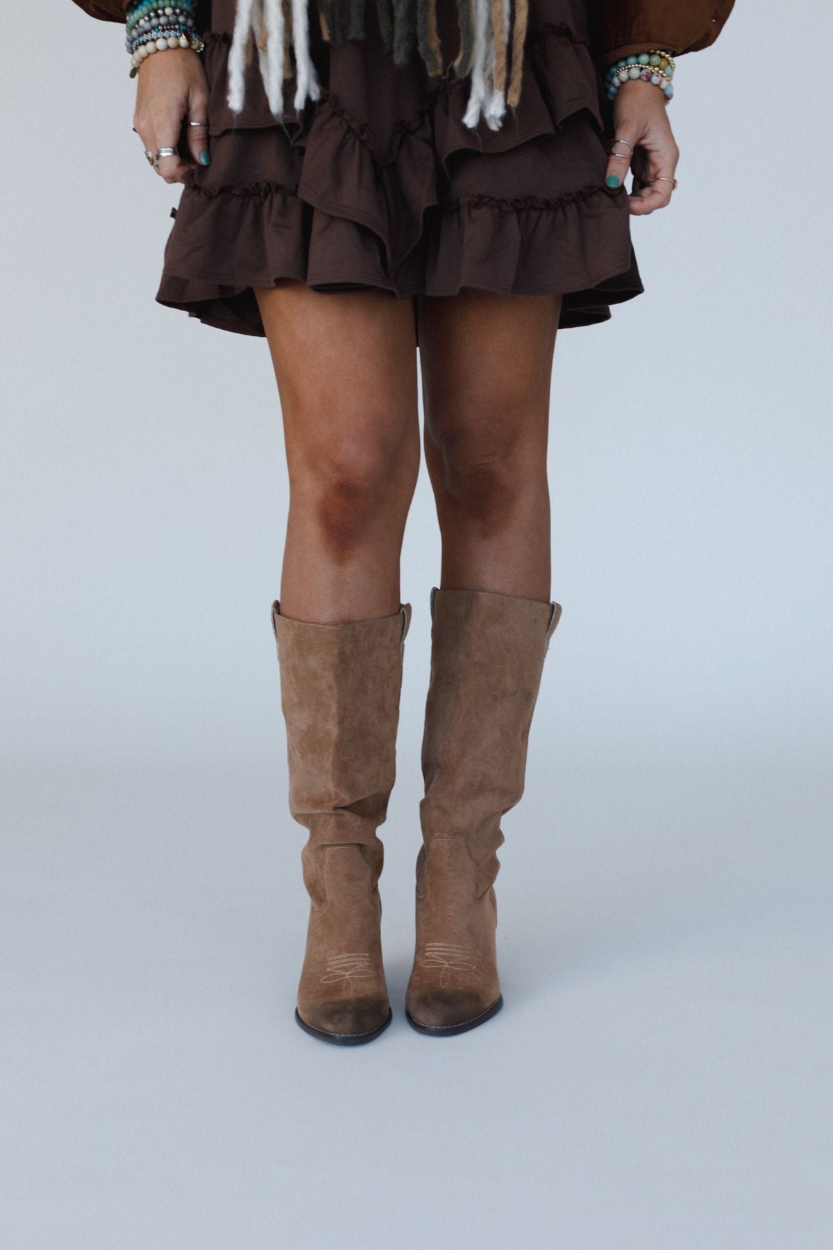 Mesa Sky Western Boots - Latte