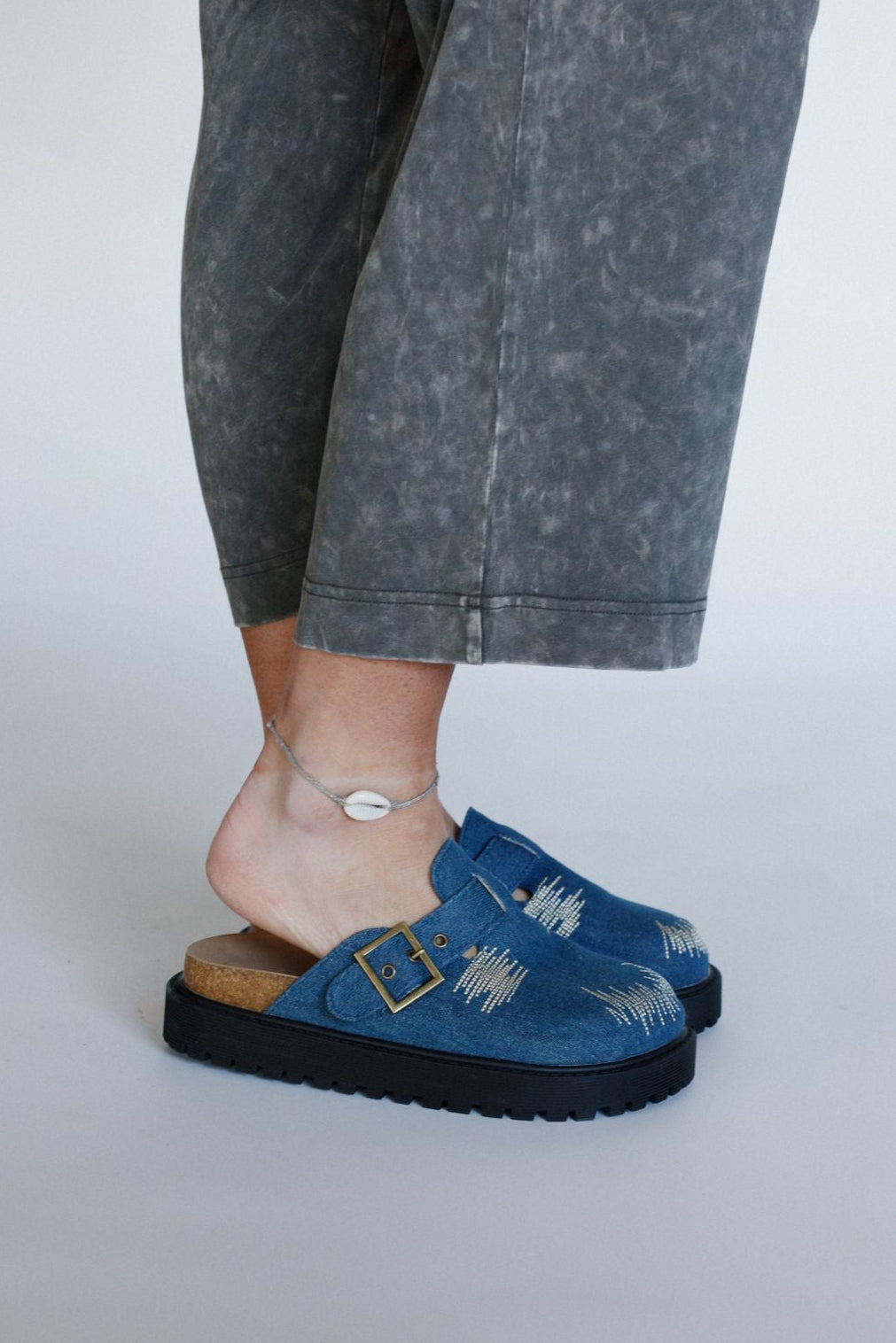 Bliss Bound Mules - Navy