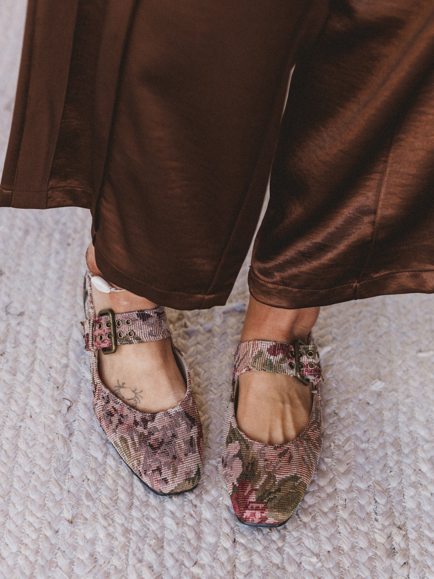 Soho Ballet Flats - Mauve Tapestry
