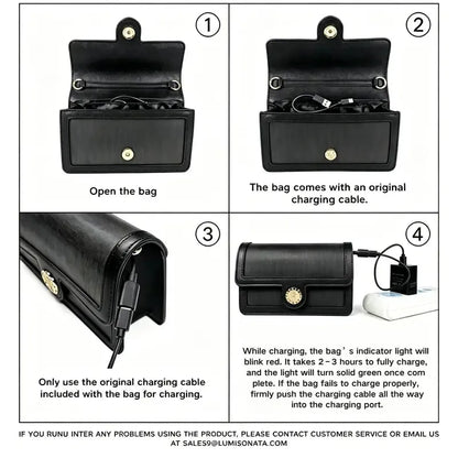 🌈 Fiber Optic Light-Up Crossbody Bag – 7 Colors & 4 Light Modes
