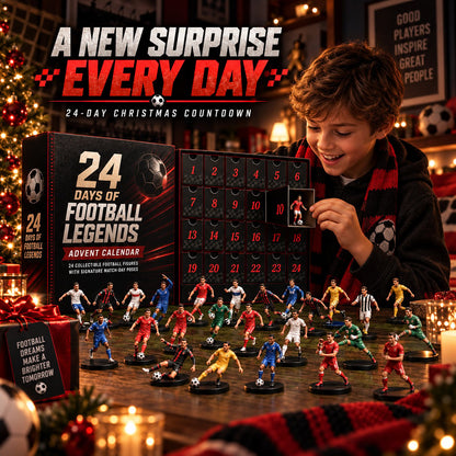 🎅50% Off Christmas Pre-Sale🔥 24 Days of Football Legends Advent Calendar | 24 Collectible Player Figures
