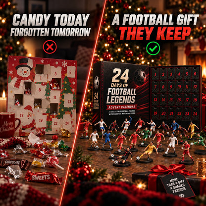 🎅50% Off Christmas Pre-Sale🔥 24 Days of Football Legends Advent Calendar | 24 Collectible Player Figures