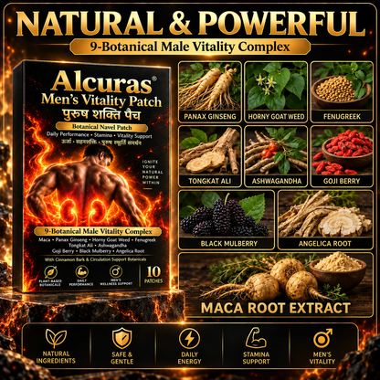 Alcuras® Men's Vitality Patch 🔥Achieve a long-lasting, firm, and strong erection at any age.