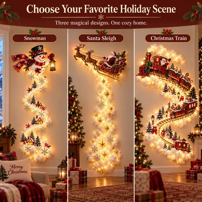 📢Limited-time offer 50%✨ Christmas Magic Trail Wall Light - A Little Christmas Magic, Right on Your Wall